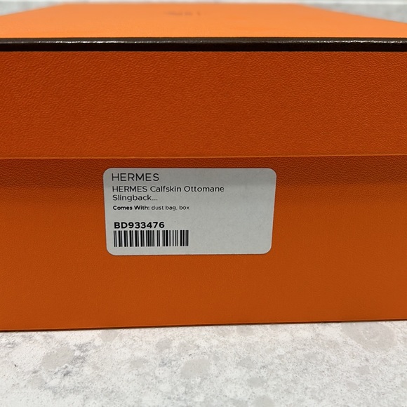 Hermes slingbacks. 36